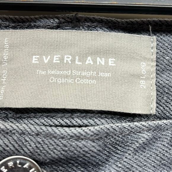 Everlane The Relaxed Straight Button Fly Jean High Rise Size 28 Long - Picture 6 of 12